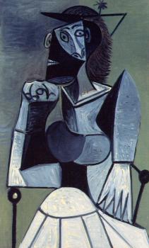 Pablo Picasso : seated woman V